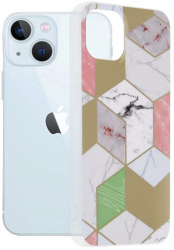 Husa Compatibila cu iPhone 13 Techsuit Marble Purple Hex 