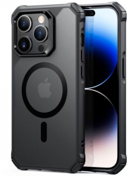 Husa Compatibila cu iPhone 14 Pro - ESR Air Armor HaloLock Frosted Negru 