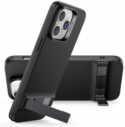 Husa Compatibila cu iPhone 14 Pro - ESR Air Shield Boost Kickstand Translucent Negru 