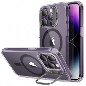 Husa Compatibila cu iPhone 14 Pro - ESR Classic Kickstand HaloLock Clear Purple 