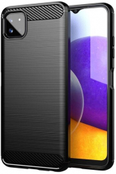 Husa Compatibila cu Samsung Galaxy A22 5G iberry Carbon Negru 