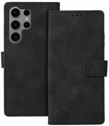 Husa Flip Compatibila cu Samsung Galaxy S23 Ultra Forcell Tender Negru 