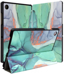 Husa Flip pentru Samsung Galaxy Tab A8 10.5 2021 - Techsuit FoldPro - Green Time 