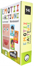 Joc Headu Montessori - Carti emotii si actiuni in limba romana 
