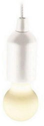 Lampa cu led comutator cu snur Home PLZ 1/WH Alba alimentare baterii