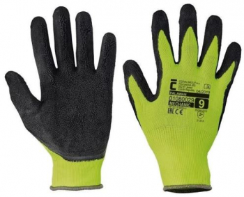 Manusi de protectie fara cusaturi Cerva Palawan cu strat de latex marimea M 