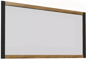 Oglinda perete pal stejar lefkas inchis gri Montana 123x7x84.5 cm 