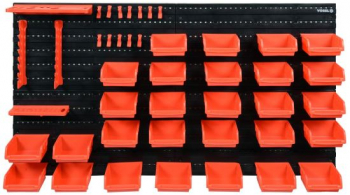 Panou cu cutii organizatoare pentru accesorii Vorel 79771 dimensiune 475 x 272 x 15 mm 48 piese 