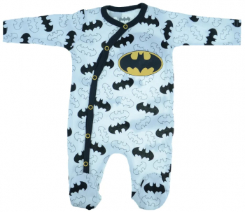 Salopeta cu maneca lunga pentru baieti E Plus M Batman 381722-74 Alb 