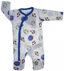 Salopeta cu maneca lunga pentru baieti E Plus M Disney Baby 381716-80 Alb 