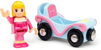 Set Brio - Printesa Aurora cu vagon 