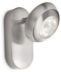 Spot Philips Sepia Led 1 x 4 W Lumina calda 2400 K cap reglabil aluminiu 