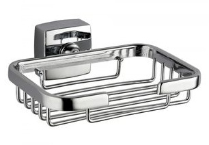 Suport sapuniera Tempo Line suspendata cromat foarte rezistent 14 X 10 cm 