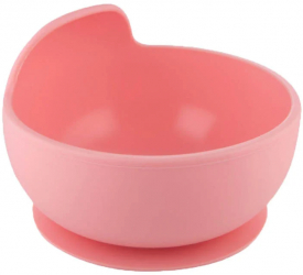 Bol din silicon cu ventuza pentru copii 6 luni + 330 ml Canpol Babies 51 400R Roz 