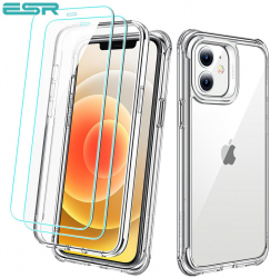 Carcasa ESR Alliance iPhone 12 Mini Clear frame + 2 folii sticla securizata 