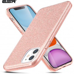 Carcasa ESR Makeup Glitter iPhone 11 Coral 