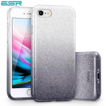 Carcasa ESR Makeup Glitter iPhone 8 / 7 Ombre Black 