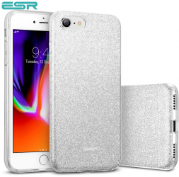 Carcasa ESR Makeup Glitter iPhone 8 / 7 Silver 