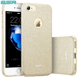 Carcasa ESR Makeup Glitter Sparkle Bling iPhone 8 / 7 Champagne Gold 
