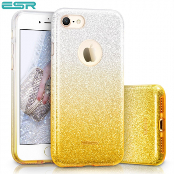 Carcasa ESR Makeup Glitter Sparkle Bling iPhone 8 / 7 Ombra Gold 