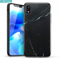 Carcasa ESR Marble iPhone XR Black