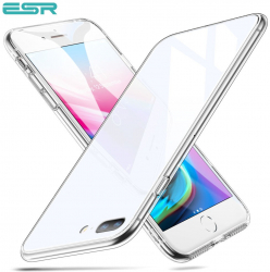 Carcasa ESR Mimic 9H Tempered Glass iPhone 8 Plus / 7 Plus White 