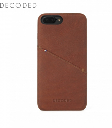 Carcasa piele Decoded capac spate pentru iPhone 8 Plus / 7 Plus / 6s Plus / 6 Plus maro 