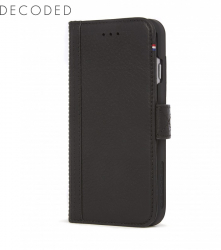 Carcasa piele Decoded tip portofel inchidere magnetica iPhone 8 / 7 / 6s / 6 neagra 