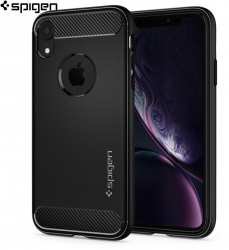 Carcasa Spigen iPhone XR Rugged Armor Matte Black 