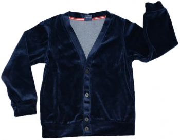 Cardigan cu maneca lunga pentru baieti Atut JR8942-134 Bleumarin 