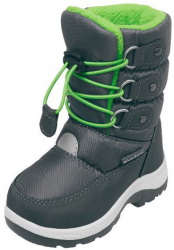 Cizme de iarna pentru copii Playshoes Graphite/Green 30-31 