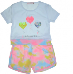 Compleu din doua piese pentru fete Happy House WB-2952-110-116 Alb 