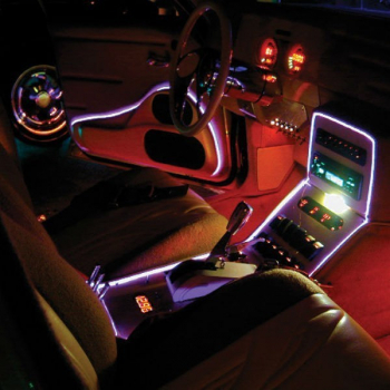 Fir cu lumina Ambientala pentru Auto neon flexibil 32 mm culoare portocaliu 