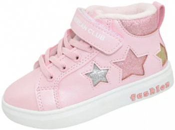 Ghete imblanite pentru fete American Club BD26 22R-28 Roz 