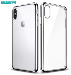 Husa slim ESR Eseential Twinkler iPhone X Silver 