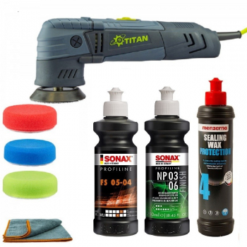 Masina polish excentric TDA75 cu set standard de lustruire Sonax etansare Menzerna SW-20928-75 