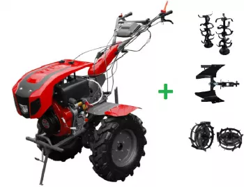 Motocultor diesel WEIMA WM1100BE KM 6 12CP cu capota plug si roti metalice 