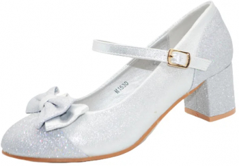 Pantofi cu toc pentru fete MRS M1530-1-36 Argintiu 
