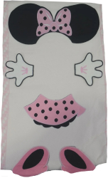Paturica 98 x 90 cm pentru fete Mini Junior 134 Multicolor 