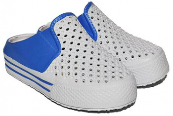 Saboti copii Eazy din spuma cu model perforat - Bleu 33 