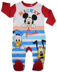 Salopeta cu maneca lunga pentru baieti Sun City Mickey Mouse TH0304-80-cm Multicolor 
