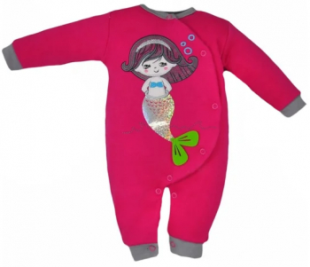 Salopeta cu maneca lunga pentru fete Koala Bali 3049-R-74 Fucsia 