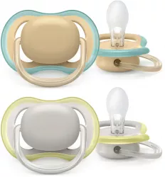 Set 2 suzete ortodontice din silicon Philips Avent Ultra Air SCF085 15 Multicolor 