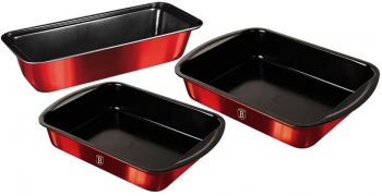 Set 3 tavi de copt BerlingerHaus BH/7629 Burgundy Collection 