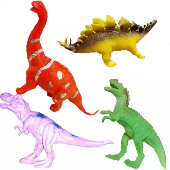 Set 4 dinozauri 15 cm Mini Junior 111353 Multicolor 