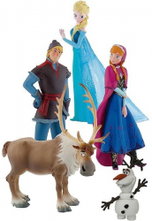Set aniversar 10 ani cu 5 figurine Frozen I 