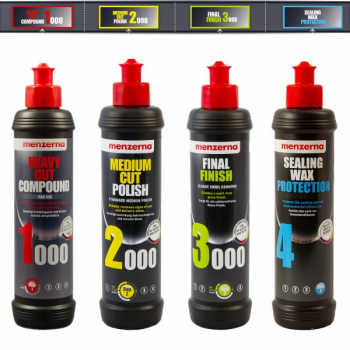 Set Menzerna Polish si Sigilare 1000 2000 3000 Ceara de Sigilare 250ml MENZERNA123C 