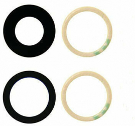 Geam Camera Spate iPhone 13 Mini Negru doar sticla cu adeziv set complet 
