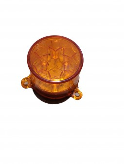 Lampa stop universala rotunda galben 