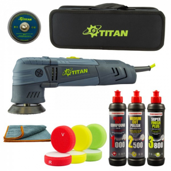 Set masina de polisat PP-11654 TITAN TDA75 menzerna 3 pasi bureti 75mm TDA75MENZERNA3 